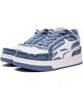 Washed Edge Retro Skate Shoes